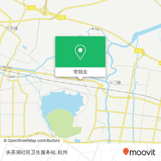 央茶湖社区卫生服务站地图