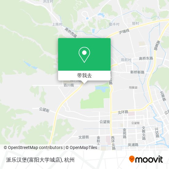 派乐汉堡(富阳大学城店)地图