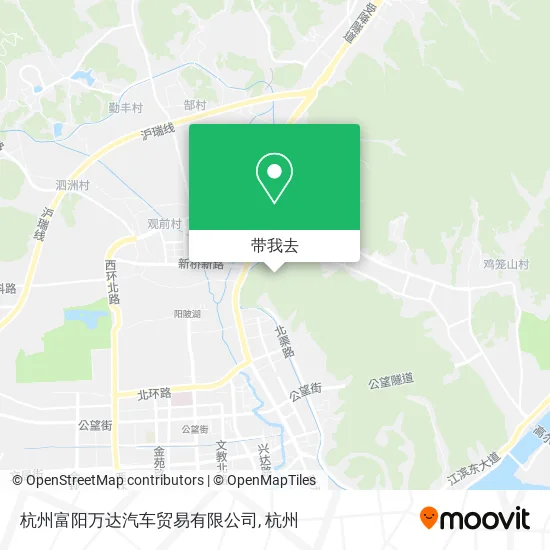 杭州富阳万达汽车贸易有限公司地图