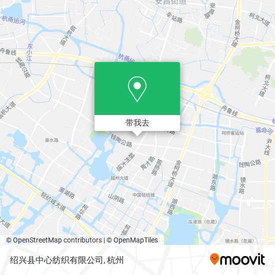 绍兴县中心纺织有限公司地图