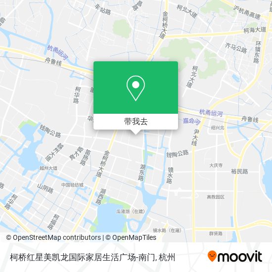 柯桥红星美凯龙国际家居生活广场-南门地图