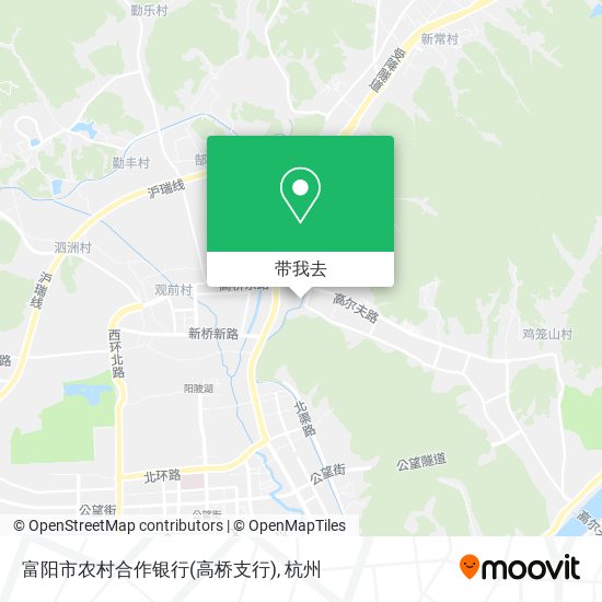 富阳市农村合作银行(高桥支行)地图