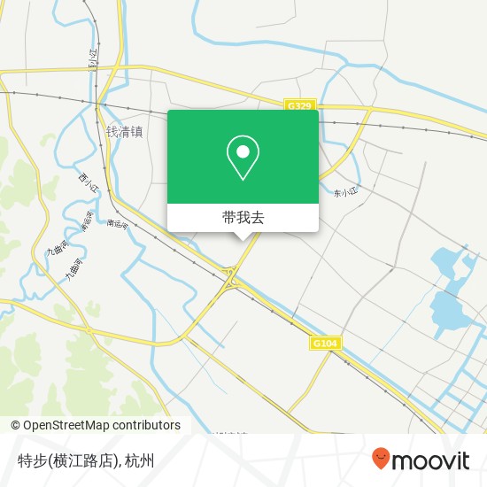 特步(横江路店)地图
