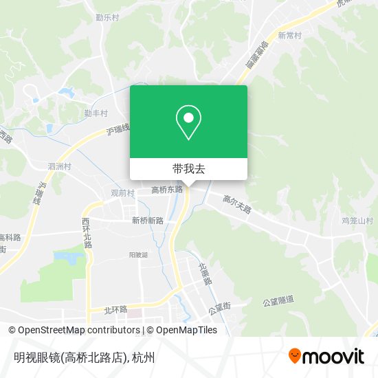 明视眼镜(高桥北路店)地图