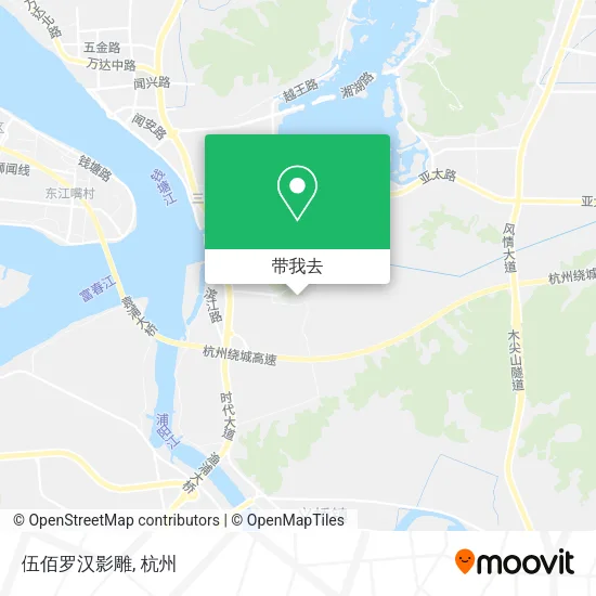伍佰罗汉影雕地图