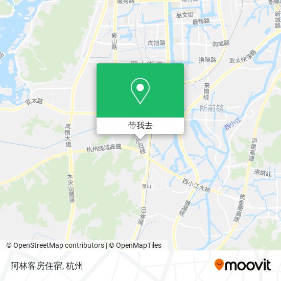 阿林客房住宿地图