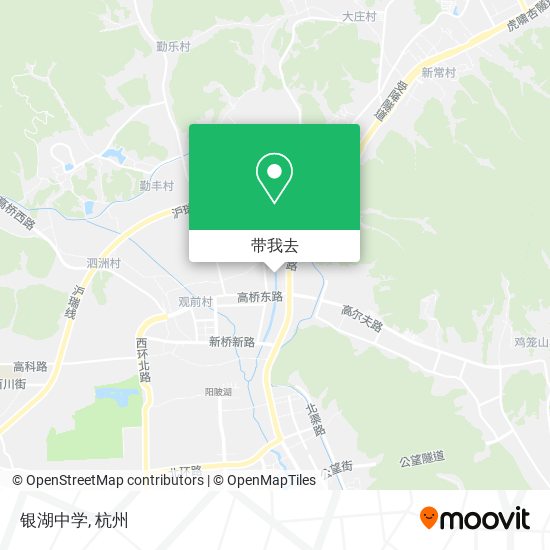 银湖中学地图