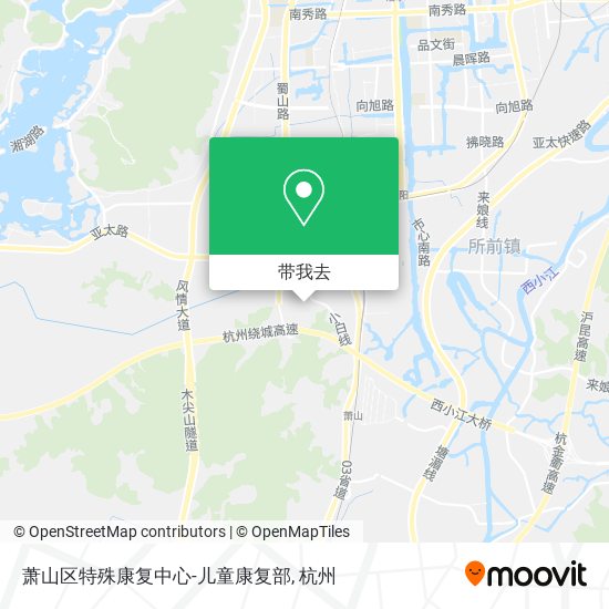 萧山区特殊康复中心-儿童康复部地图