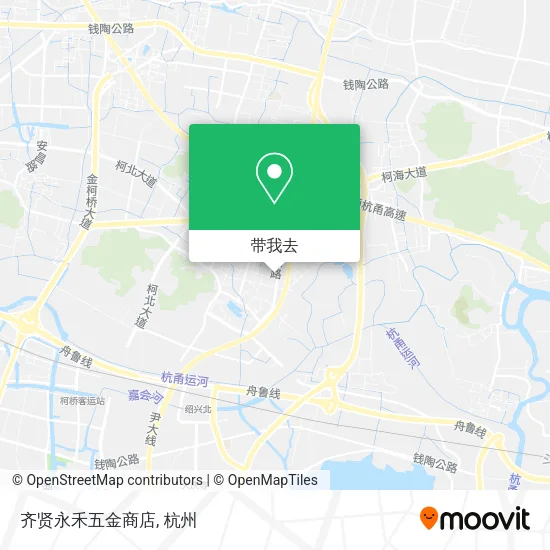 齐贤永禾五金商店地图