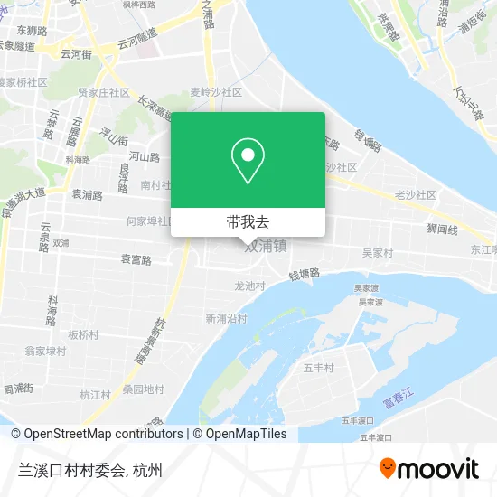 兰溪口村村委会地图