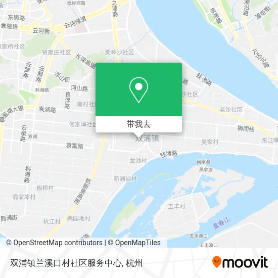 双浦镇兰溪口村社区服务中心地图