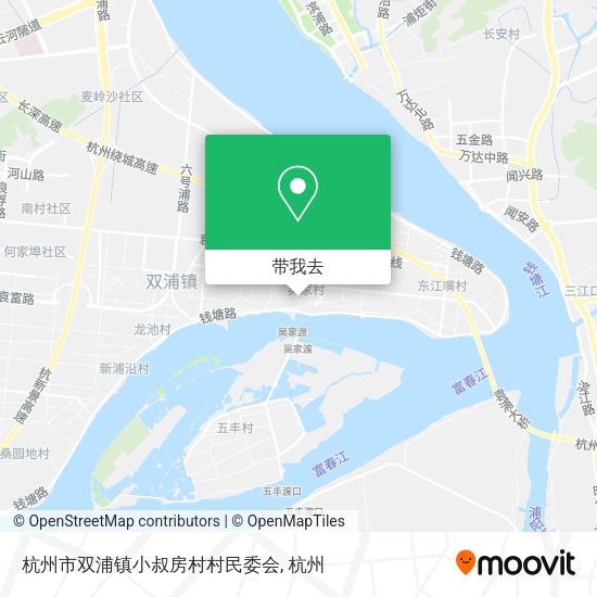 杭州市双浦镇小叔房村村民委会地图