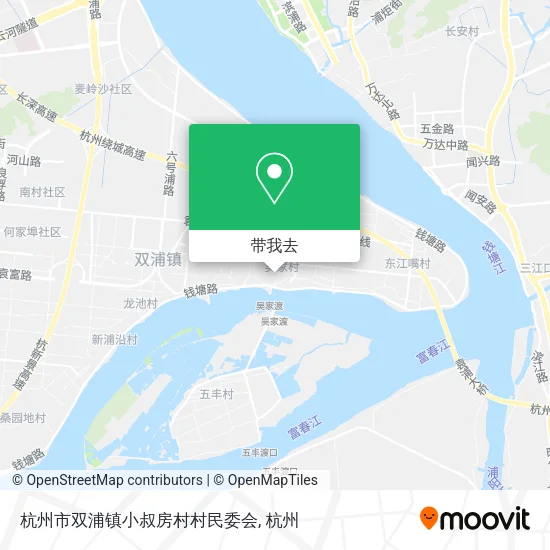 杭州市双浦镇小叔房村村民委会地图