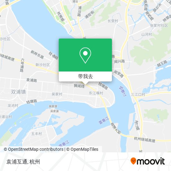袁浦互通地图