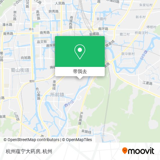 杭州蕴宁大药房地图
