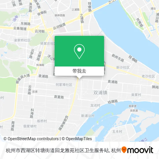 杭州市西湖区转塘街道回龙雅苑社区卫生服务站地图
