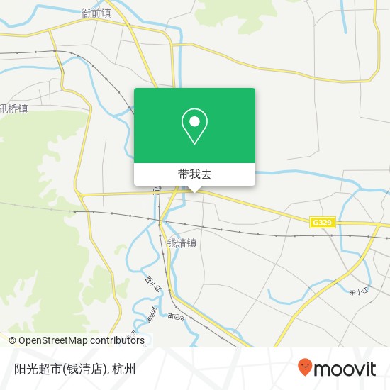 阳光超市(钱清店)地图