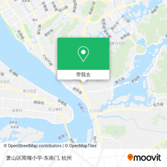 萧山区闻堰小学-东南门地图