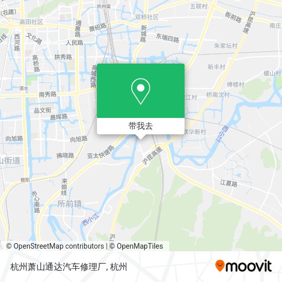 杭州萧山通达汽车修理厂地图