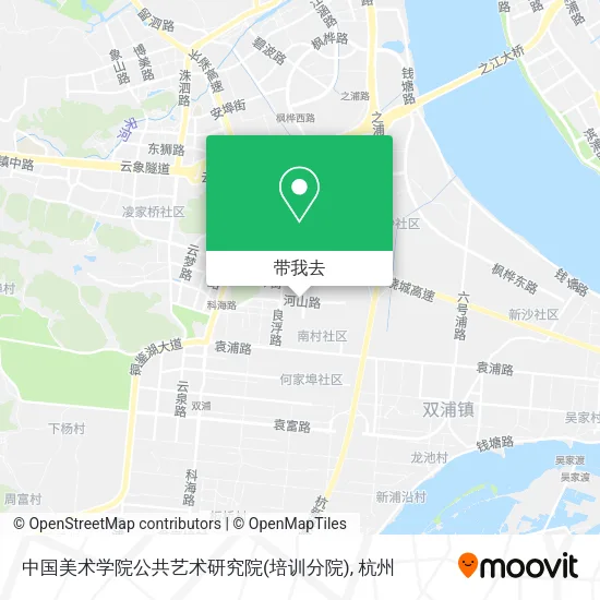 中国美术学院公共艺术研究院(培训分院)地图
