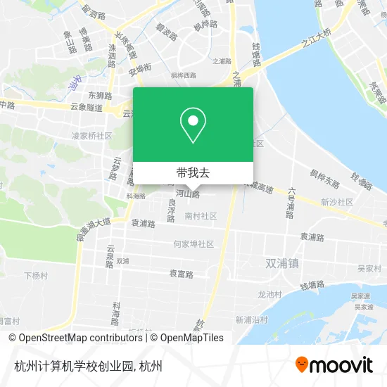 杭州计算机学校创业园地图