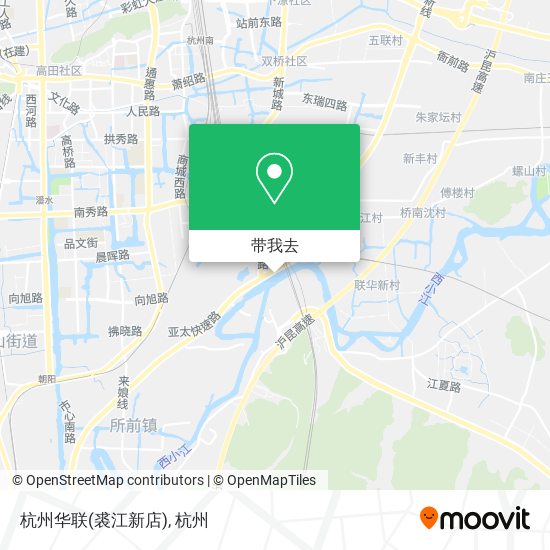 杭州华联(裘江新店)地图