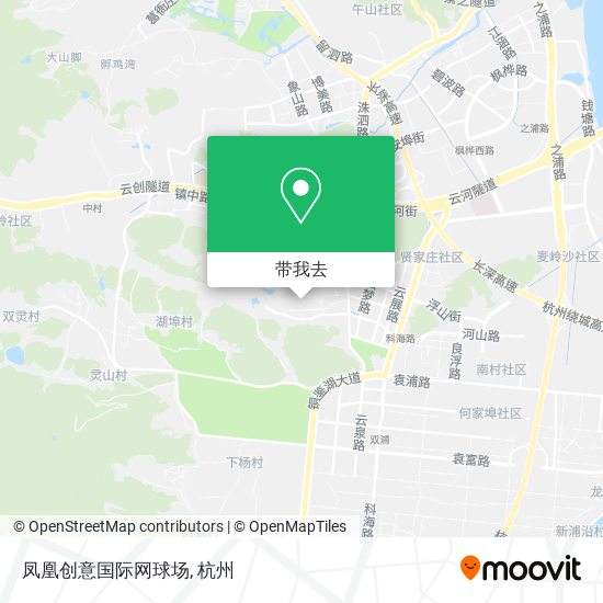 凤凰创意国际网球场地图