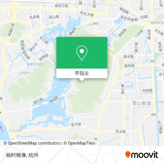 杨时雕像地图