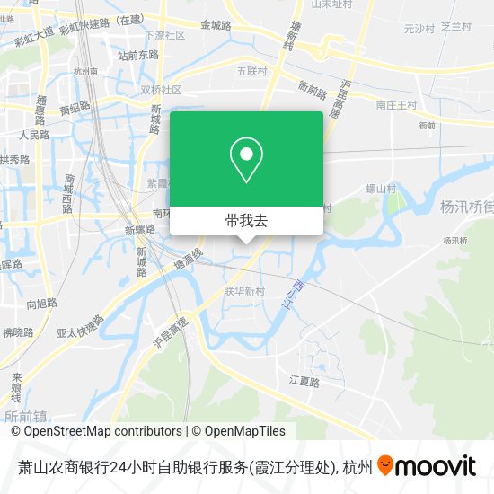 萧山农商银行24小时自助银行服务(霞江分理处)地图