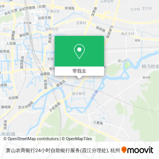 萧山农商银行24小时自助银行服务(霞江分理处)地图