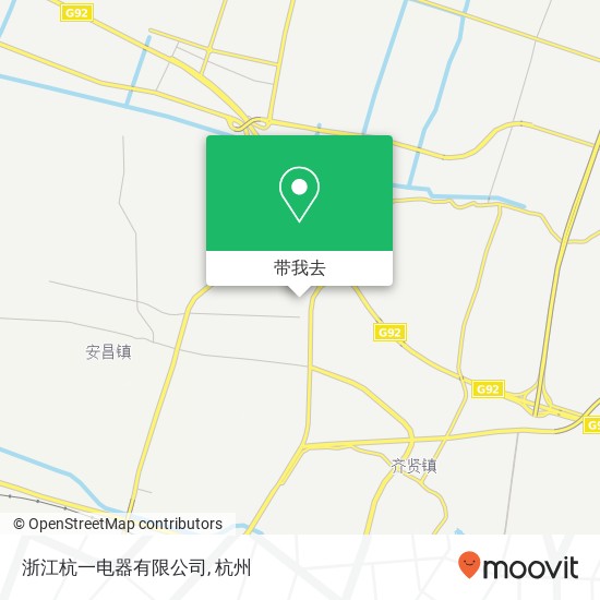 浙江杭一电器有限公司地图