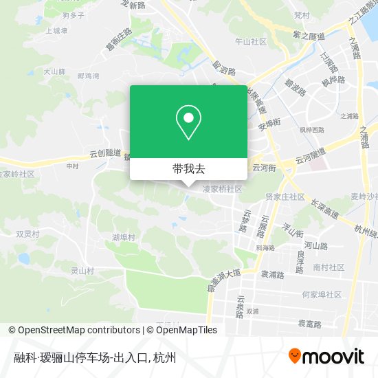 融科·瑷骊山停车场-出入口地图