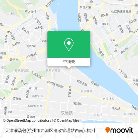 天津灌汤包(杭州市西湖区渔政管理站西南)地图