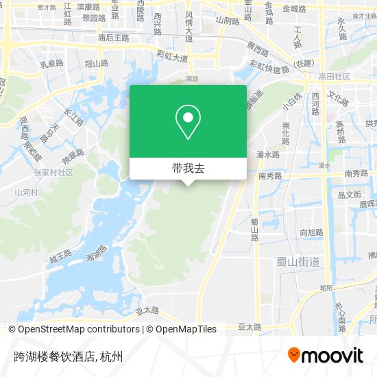 跨湖楼餐饮酒店地图