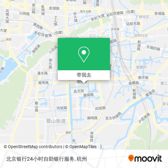 北京银行24小时自助银行服务地图