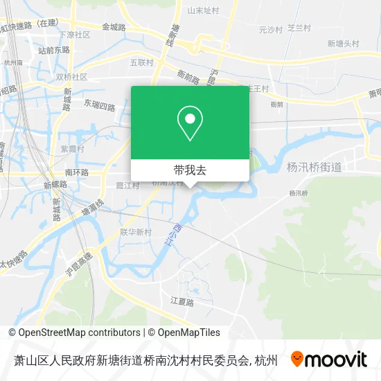 萧山区人民政府新塘街道桥南沈村村民委员会地图