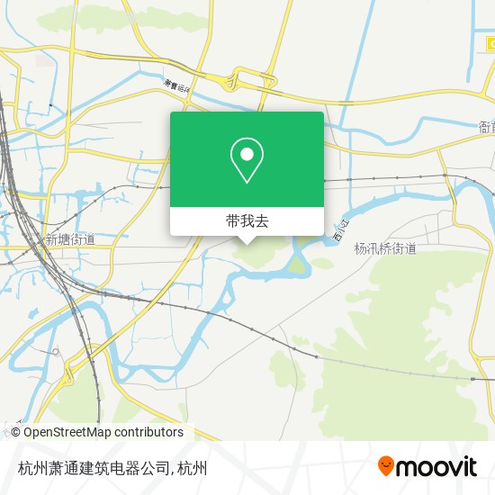 杭州萧通建筑电器公司地图