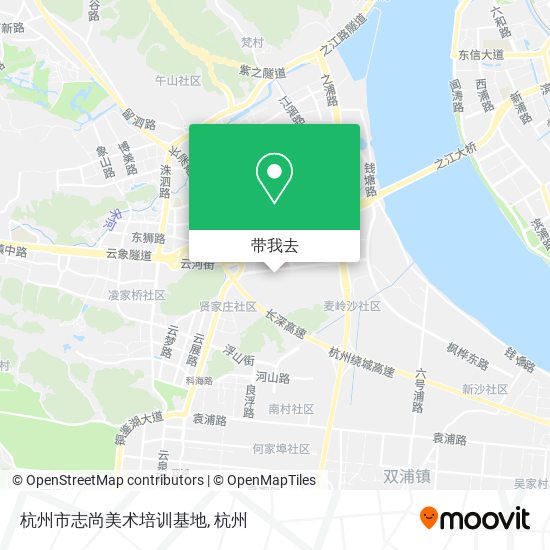 杭州市志尚美术培训基地地图