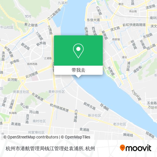 杭州市港航管理局钱江管理处袁浦所地图