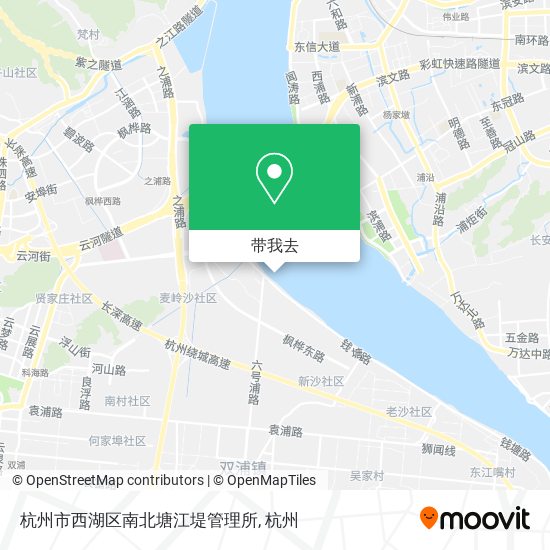 杭州市西湖区南北塘江堤管理所地图