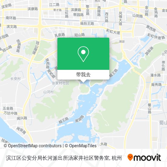 滨江区公安分局长河派出所汤家井社区警务室地图