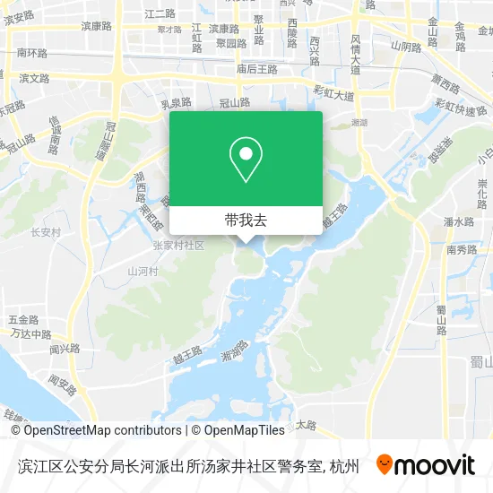 滨江区公安分局长河派出所汤家井社区警务室地图