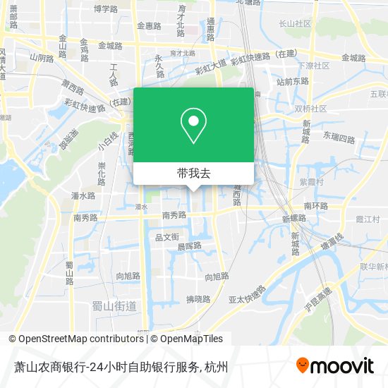 萧山农商银行-24小时自助银行服务地图