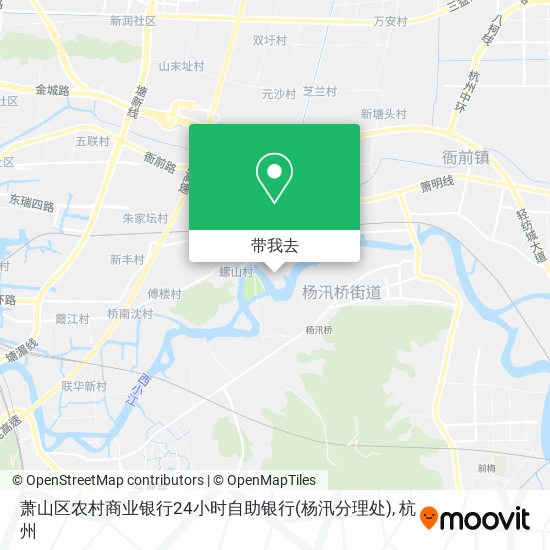 萧山区农村商业银行24小时自助银行(杨汛分理处)地图