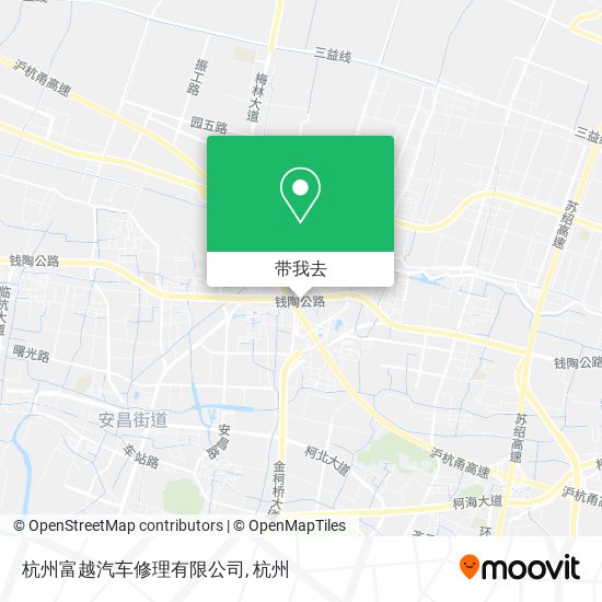 杭州富越汽车修理有限公司地图