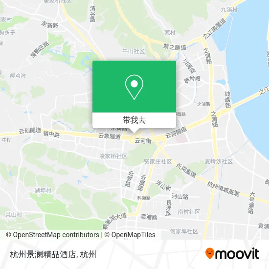 杭州景澜精品酒店地图