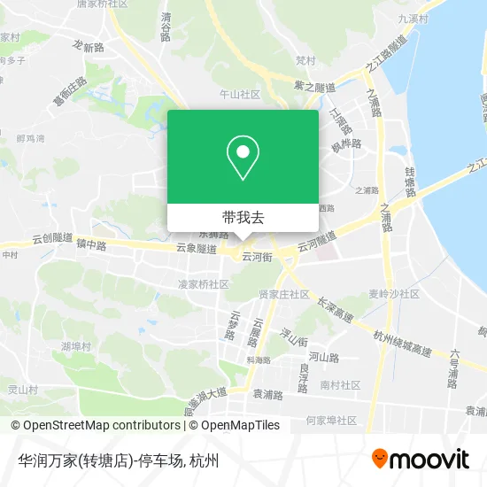 华润万家(转塘店)-停车场地图