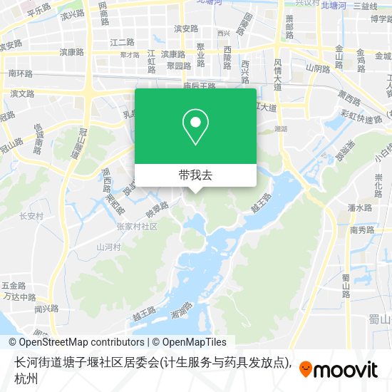 长河街道塘子堰社区居委会(计生服务与药具发放点)地图