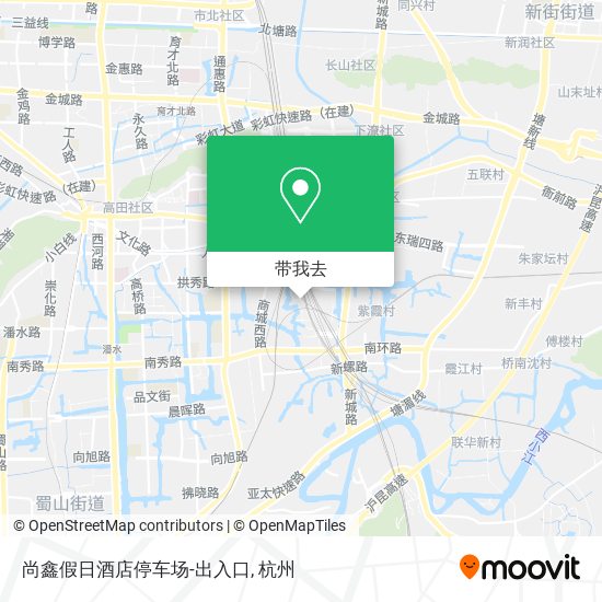 尚鑫假日酒店停车场-出入口地图