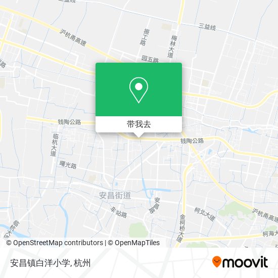 安昌镇白洋小学地图